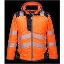Portwest PW3 Warnschutz Winter Jacke in der Farbe Orange-Schwarz und der Größe 4XL