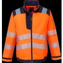 Portwest PW3 Warnschutz Arbeits-Jacke in der Farbe Orange-Marine und der Größe L