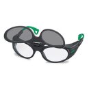Uvex Brillengestell RX cd 5505 flip-up Schweißerschutz in schwarz,grün