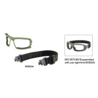 Uvex tight-fit-kit in braun-oliv für Schutzbrille 6109220