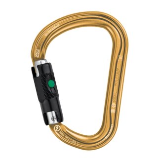 Petzl William Karabiner in vers. Ausführungen gold Ball Lock