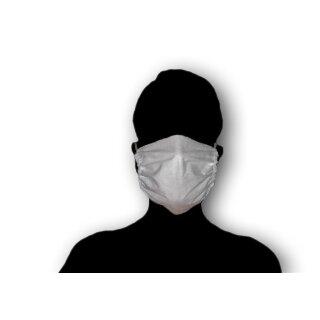 NANO-Vlies - Gesichtsmaske, weiß Fixiergummi um die Ohren