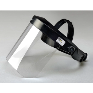 Gesichtsschutz aus Polycarbonat mit Frontverstärkung