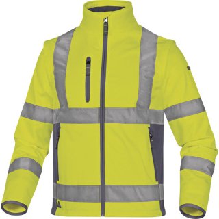 DeltaPlus Warnschutz-Jacke aus Softshell gelb S