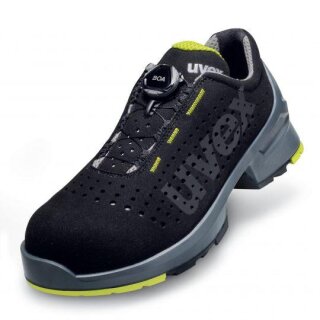 Uvex 1 BOA gelochter Halbschuh S1 SRC 6565/8  lime/schwarz Gr.44 W11