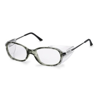 Uvex RX 5503 Schutzbrille mit Sehstärke in grün/grau Einstärke für die Ferne Kunststoff CR39 mit Kratzbefestigung