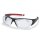 Uvex RX cd 5518 Schutzbrille mit Sehstärke in anthrazit/rot Scheibe 54mm Gleitsicht Kunststoff CR39 Hochbrechendes Material 1,6 inkl. Kratzbeschichtung
