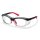 Uvex RX cd 5514 Schutzbrille mit Sehstärke in schwarz/rot Scheibe 55mm