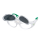 Uvex RX cd 5505 Schutzbrille mit Sehstärke flip-up Röntgenschutz in kristall matt/grün Einstärke für die Nähe Kunststoff CR39