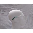 Uvex RX cd 5505 Schutzbrille mit Sehstärke flip-up CBR65 in kristall matt/grün Scheibe 57mm