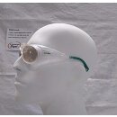 Uvex RX cd 5505 Schutzbrille mit Sehstärke flip-up CBR65 in kristall matt/ grün Gleitsicht Trivex