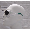 Uvex RX cd 5505 Schutzbrille mit Sehstärke flip-up Polarisationsfilter in kristall matt/grün Einstärke für die Nähe Kunststoff CR39