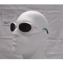 Uvex RX cd 5505 Schutzbrille mit Sehstärke flip-up Polarisationsfilter in kristall matt/grün Einstärke für die Ferne Kunststoff CR39 Hochbrechendes Material 1,67 inkl. Kratzfestbeschichtung