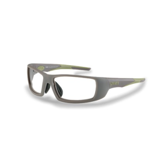 Uvex RX sp 5512 Schutzbrille mit Sehstärke in braun/oliv Einstärke für die Nähe Polycarbonat inkl. Kratzfestbeschichtung