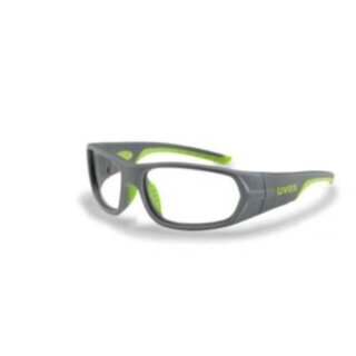 Uvex RX sp 5513 Schutzbrille mit Sehstärke in grau/hellgrün Comfort-Scheiben Polycarbonat inkl. Kratzfestbeschichtung
