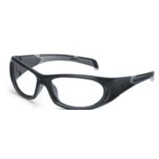 Uvex RX sp 5510 Schutzbrille mit Sehstärke in schwarz matt/hellgrau Gleitsicht Kunststoff CR39 mit Kratzfestbeschichtung