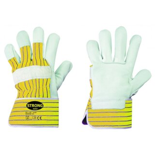 Strong Hand  AGRA  Handschuhe, Rindvollleder, natur, Größe 10,5