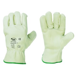 Strong Hand  SPA  Handschuhe Rindnappleder, grün, vers. Größen