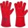Strong Hand  RS 53  F  Handschuhe Rindspaltleder, rot