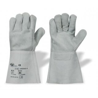 Strong Hand  S 53  Handschuhe Rindspaltleder, natur