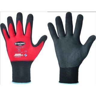 Strong Hand  PRECISOR  Handschuhe Polyamid, rot vers. Größen
