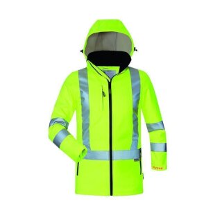 Elysee *EMMA* Damen Warnschutz-Softshelljacke gelb vers. Größen