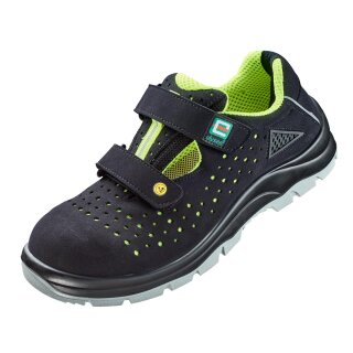 Elysee*FARINI*Sandalen Mikrofaser schwarz/neon-gelb vers. Größen