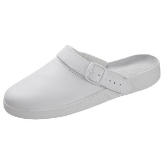 Wica *LARI* Clog Leder weiß vers. Größen