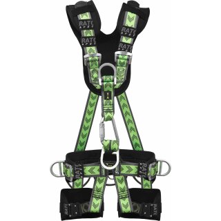 Kratos 5-Punkt Premium Komplettgurt, Farbe schwarz/grün