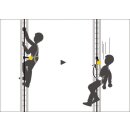 Petzl VOLT WIND Auffang- und Haltegurt schwarz/gelb internationale Ausführung