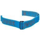 Uvex Kopf und Halteband in blau/anthrazit