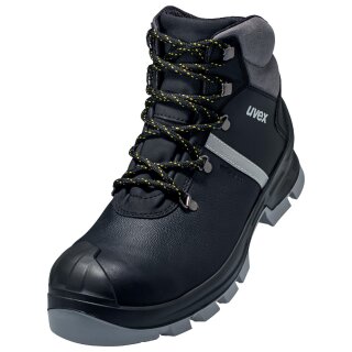 UVEX Sicherheitsschuh Schnürstiefel schwarz/grau S3 Weite11 Grösse 44