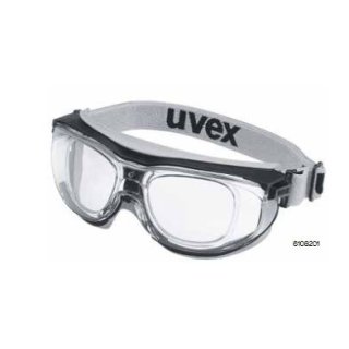 uvex carbonvision RX 5501 Schutzbrille mit Sehstärke mit Kopfband Einstärke für die Ferne Kunststoff CR39