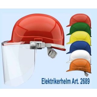 Voss Helme Elektrikergesichtsschutz aus Polycarbonat, glasklar, mit Helmhalterung