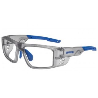 uvex RX cd 5522 Schutzbrille mit Sehstärke in transluzent-grau,blau Einstärke für die Ferne Kunststoff CR39 mit Kratzfestbeschichtung