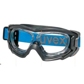Uvex RX goggle 9501 Schutzbrille mit Sehstärke in anthrazit/blau Scheibe 61mm