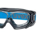 Uvex RX goggle 9501 Schutzbrille mit Sehstärke in anthrazit, blau Einstärke für die Ferne Polycarbonat inkl. Kratzfestbeschichtung