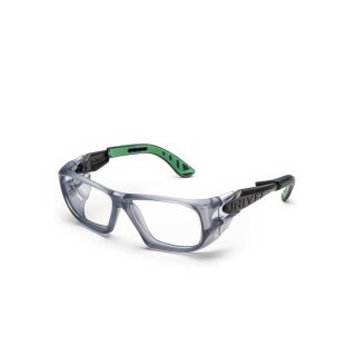 Univet Technical 5X9 Schutzbrille mit Sehstärke gun metallic-vespa grün