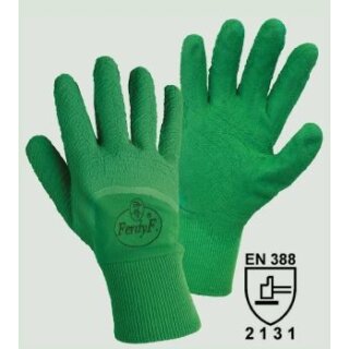 Ferdy F. ROSALIND Rosenhandschuh aus Baumwolltrikot m.Latex- beschichtung Damengröße Abverkauf