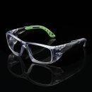 Univet Technical 5X9 Schutzbrille mit Sehstärke gun metallic-grün Einstärke für die Ferne Polycarbonat Vanguard RX