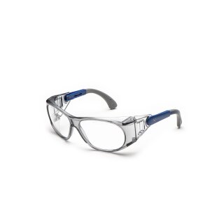 Univet Essential 539 Schutzbrille mit Sehstärke blau-grau