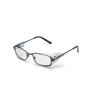 Univet Metall 53605 Schutzbrille mit Sehstärke hellblau metallic-schwarz
