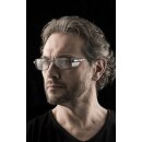 Univet Metall 53605 Schutzbrille mit Sehstärke hellblau metallic-schwarz