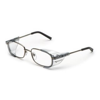 Univet Metall 53606 Schutzbrille mit Sehstärke grau metallic-schwarz Scheibe 51mm Gleitsicht Progressive CR39