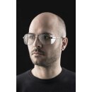 Univet Metall 53608 Schutzbrille mit Sehstärke grau metallic-schwarz Einstärke für die Ferne Polycarbonat