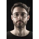 Univet Metall 53606 Schutzbrille mit Sehstärke grau...