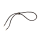 Univet Brillenkordel aus schwarzer Baumwolle mit Feststeller