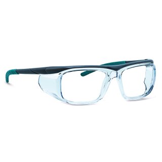 Infield Vision 10 Schutzbrille mit Sehstärke grau-türkis - Einstärke für die Ferne Kunststoff HI 1,6