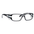 Infield Vision 12 Schutzbrille mit Sehstärke schwarz-kristall - Einstärke für die Ferne Polycarbonat