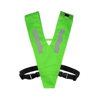 Korntex® Warnkragen für Kinder mit Sicherheitsverschluss "Haiti" Neon-Grün XS
